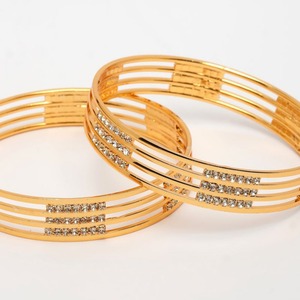 Heritage Elephant Carving Meenakari Gold Plated Alloy Craft <b>Bangles</b> Set Luxury Traditional Wedding Festival Party Bracelet - Product Image 4