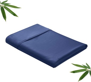 Drap de lit en bambou 300TC écologique, uni, doux, rafraîchissant et respirant pour chambre moderne, maison, hôtel, complexe hôtelier - Product Image 6