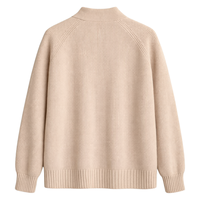Kardigan Rajut Panjang Wanita Kancing Depan Bahan Katun Campuran Lembut, Fit Longgar, Ringan, Sweater Kasual, Outerwear, Atasan