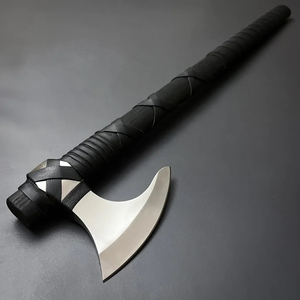 Hand-Forged Tomahawks Hatchet with 3 5/8in High Carbon Steel Blade High Quality Leather Sheath Ash Wood <b>Handle</b> 3-Year Warranty - Product Image 3