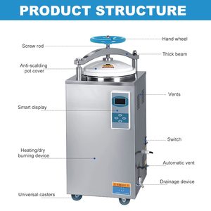 Autoclave Vertical de 150L - Esterilizador a Presión Comercial - Autoclave Digital Eléctrico para Hongos - Product Image 4