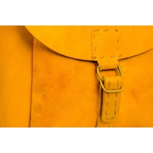 Sac en cuir véritable imperméable et jaune brillant Cuir de luxe pour femmes Cuir véritable Matériau à la mode - Product Image 3