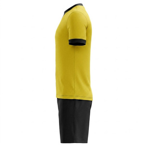 Customized <b>Elite</b> Men's Yellow Color Black Striped Moisture Wicking 100% Polyester Handball Match Uniform Custom Logo Athletic - Product Image 3