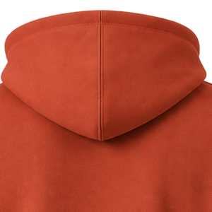 <b>Men</b>’s Custom <b>Orange</b> Pullover <b>Hoodie</b> Long Sleeve Regular Fit Fleece Sweatshirt with Drawstring Hood Kangaroo Pocket Streetwear - Product Image 6