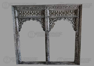 Peacock Carved Decorated <b>Wooden</b> Frames for Weddings Traditional Indian Handcrafted <b>Wooden</b> Entrance <b>Plaque</b> - Product Image 6