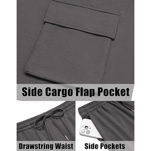 Conjunto de Verano para Hombre, Fabricante, 2 Piezas, Camiseta y Pantalones Cortos Cargo, 220 GSM, Algodón, Estilo Urbano, Tallas Grandes, Suministro al por Mayor OEM - Product Image 6