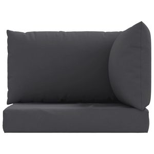Cojines y almohadas de exterior de tela Oxford color carbón medio, 100% poliéster, cojín para paleta - Product Image 4