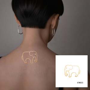 Venta al por mayor personalizado metálico tatuaje <span class=keywords><strong>temporal</strong></span> pegatina lámina de oro arte corporal impermeable Sexy Festival boda fiesta tatuaje - Product Image 4