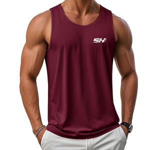 เสื้อกล้ามสำหรับออกกำลังกายสำหรับผู้ชาย เหมาะสำหรับเพาะกาย ยกน้ำหนัก วิ่งจ๊อกกิ้ง ปั่นจักรยาน เดินป่า ฟิตเนส ฟิตเนสแวร์ - Product Image 1