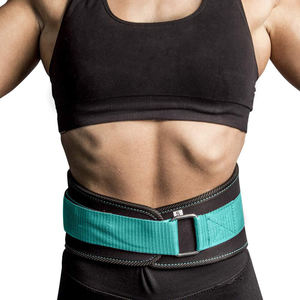LEAFITS Adjustable Teal Neoprene Weightlifting Belt Professional Protection Compression for Lumbar Support Strength <b>Training</b> Gym - Product Image 5