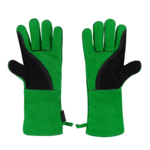 Gants de sécurité anti-vibration en cuir de vachette véritable et durable avec manchette de sécurité, résistants aux flammes et à la chaleur, protection pour le soudage - Product Image 2