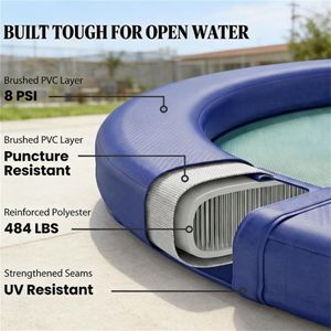 Inflatable Water Hammock and <b>Floating</b> Boat Fun Amusement Facilities for Water Activities - Product Image 3