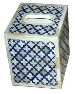 ที่ใส่กระดาษทิชชูสุดหรู งานฝีมือประณีต ฝังกระดูก ดีไซน์คลาสสิก พร้อมรับออกแบบและขนาดตามสั่ง สำหรับใช้ในบ้าน โรงแรม ร้านอาหาร - ของตกแต่งสุดหรู - Product Image 2