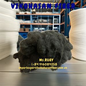 Fibre de polyester noire solide 6D51SD de qualité A, prix avantageux, fabricant Vikohasan du Vietnam - Product Image 6