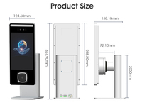 Sistema de Control de Acceso Biométrico Scanmax Android 14 de 8 Pulgadas con Reconocimiento de Palma y Pantalla Táctil Impermeable