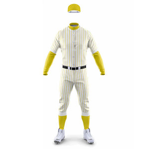 <b>Baseball</b> & Softball Uniform Breathable Button Up Long Sleeve Jersey with Pants Multi Pockets Design <b>Baseball</b> Uniform Kits - Product Image 5