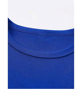 Camiseta de Compresión de Alta Calidad, Personalizada, 100% Poliéster, Tejido de Punto, Hombros Caídos, Manga Corta, Transpirable, para Hombre - Product Image 3
