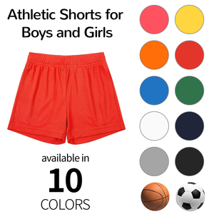 Pantalones Cortos Deportivos para Niños, 100% Poliéster, con Bolsillos, para Estudiantes, para Correr, para la Escuela, para Fútbol, Baloncesto - Product Image 1