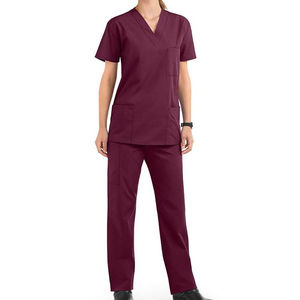 High Quality Hospital Uniforms Medical Scrubs Sets for Women and Men 100% Cotton Breathable Fabric <b>Nursing</b> Hospital Suits - Product Image 3