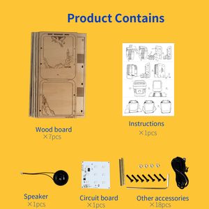 Puzzle 3D en bois Château Musical avec Veilleuse, Kits de Bricolage pour Modèles, Cadeaux Parfaits pour Anniversaires et Noël - Product Image 2