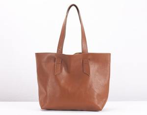 Sac fourre-tout portable en cuir véritable à fermeture éclair, couleur unie, grande capacité, fait main, pour femme, collection 2025 LTB-0211 - Product Image 1