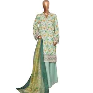 Trajes Shalwar Kameez de Verano 2026 de Pakistán e India en Tela de Algodón Lawn, Ropa Formal con Características de Secado Rápido y Sin Arrugas - Product Image 1