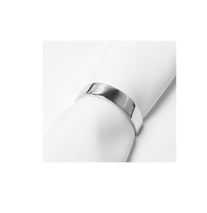 Anneau de serviette en acier inoxydable, design martelé, artisanat haut de gamme, anneau de serviette en acier inoxydable poli miroir, best-seller - Product Image 2