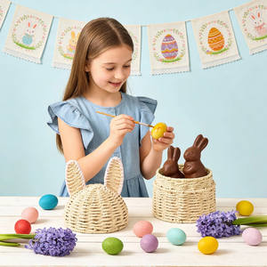 ตะกร้าหญ้าทะเลรูปกระต่ายน่ารักสำหรับห้องเด็ก – ตะกร้าเก็บของสานธรรมชาติ ขายส่งจากเวียดนาม - Product Image 2