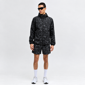 Wholesale <b>Men</b>’s Custom Windbreaker Set <b>Lightweight</b> Hooded <b>Jacket</b> And Matching Shorts 2 Piece Premium Tracksuit For <b>Men's</b> Wear - Product Image 6