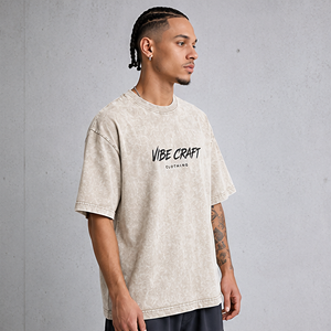 Camiseta Vibe Craft para Hombre, Corte Regular, 100% Algodón, Manga Corta, Cuello Redondo, Logotipo Frontal Sólido, Transpirable, Ecológica, de Secado Rápido, Informal - Product Image 2