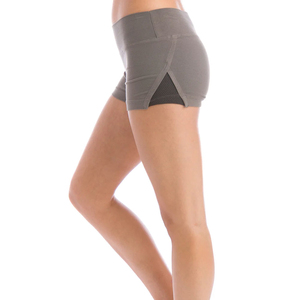 High Quality Solid Color Soft Breathable Streetwear Women Fitness Yoga Training <b>Short</b> Mid Waist Yoga <b>Short</b> for Women - Product Image 6