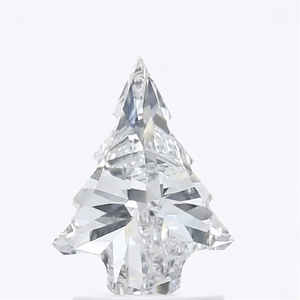 Diamant CVD cultivé en laboratoire, forme unique de sapin de Noël, 1,00 carat, clarté VVS2, couleur F, pour bijoux fantaisie sur mesure. - Product Image 4