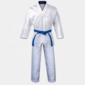 Uniforme de Taekwondo para hombre con cinturón incluido, material de algodón suave, logotipos personalizados y ajuste de calidad superior - Product Image 1