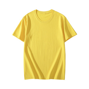 T-shirt col côtelé en coton 150g personnalisé OEM, couleur unie, teint en pièce, coupe oversize pour homme - Product Image 4