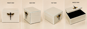 Luxury Light <b>Grey</b> Color Mirror Glass Decorative <b>Storage</b> Box Key Knob Premium Jewelry Vanity Organizer <b>Boxes</b> Home Decor Lacquer - Product Image 2