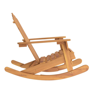 Chaise de jardin durable, moderne, pour intérieur et extérieur, mobilier Minh Phuoc, acacia, OEM/ODM, chaise à bascule Adirondack en polyester - Product Image 1