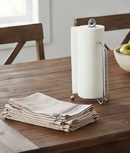 Silver Iron Wire <b>Paper</b> Towel Holder With Unique Design Stainless Steel Dispenser For <b>Kitchen</b> Office And Wedding Parties - Product Image 5