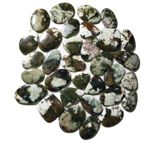 Cabochons de calcédoine chromée certifiés faits à la main en gros, polissage naturel lisse, 20-45 mm, pierres précieuses en vrac pour bijoux de guérison - Product Image 3