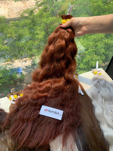 Extensions de cheveux naturels bruts vietnamiens NASAPremium en vrac, 100g, prix de gros, toutes couleurs, 60 cm - Product Image 4