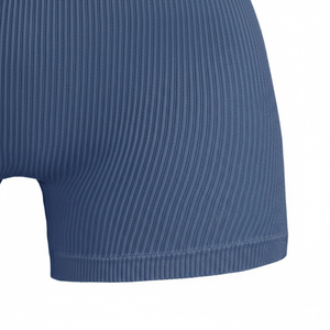 Pantalon de yoga côtelé uni à cordon de serrage pour femme, taille haute, contrôle de la silhouette, idéal pour la gym et l'entraînement, collection 2026, best-seller - Product Image 4