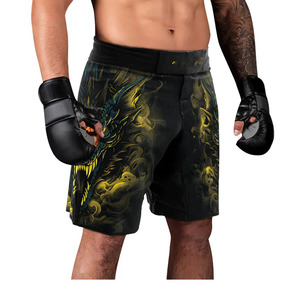Next-Level MMA No-Gi <b>Shorts</b> Unique Sublimation Artwork 100% <b>Polyester</b> Quick Dry Breathable Fitted for Training Competition - Product Image 3