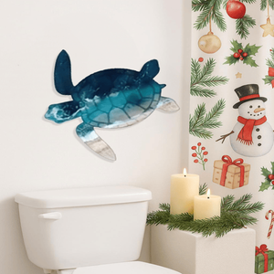 CIFbuy Scultura da Parete Artigianale in Ferro a Forma di Tartaruga Marina, Arte Metallica a Tema Costiero/Oceano per Soggiorno, Camera da Letto, TikTok, per Temu Pick - Product Image 5