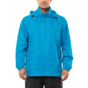 <b>Men</b> Outdoor Windbreaker <b>Jacket</b> Lightweight Casual Zip Closure Soft Breathable Comfortable Regular Fit Fashion Outerwear - Product Image 5