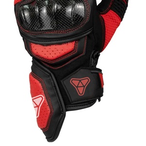 Customizable Short Cuff Full Finger Racing <b>Gloves</b> Unisex Leather Motorcycle <b>Gloves</b> Sports Cycling Use Non-Slip Grip - Product Image 6