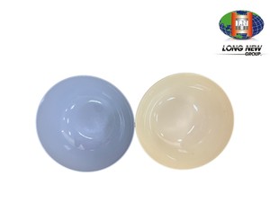 Ensemble de bols à salade et à soupe en plastique OEM personnalisés, extérieur côtelé, qualité alimentaire, incassables, bols de service pour restaurant - Product Image 2
