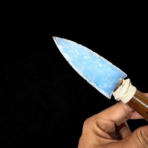 Wholesale Opalite <b>Crystal</b> <b>Raw</b> Stone Arrowhead Knife Love Theme Wedding Healing Athame - Product Image 3