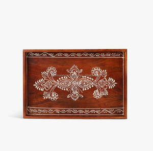 ถาดไม้อเนกประสงค์หรูหราเป็นมิตรกับสิ่งแวดล้อมอุปกรณ์เสริมสำหรับชากาแฟอาหารเช้าหรือตกแต่งบ้าน - Product Image 6