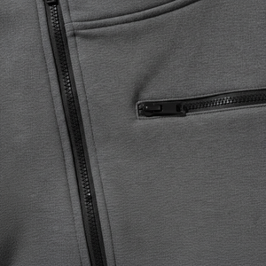 High Quality Customized Side Zipper <b>Zip</b> up Pullover Loose Boxy Oversized Zipper <b>Pocket</b> Man <b>Hoodie</b> - Product Image 2