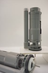 Valve de chasse d'eau durable en plastique ABS, économiseur d'eau, avec sortie inférieure en caoutchouc pour toilettes monobloc - Product Image 2