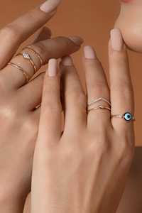 Anillos Apilables de Diamantes Cultivados en Laboratorio Marquise, Oro Sólido de 14K y 18K, Anillos Delicados, Finos, Sencillos, Minimalistas, con Diamantes Solitarios - Product Image 2